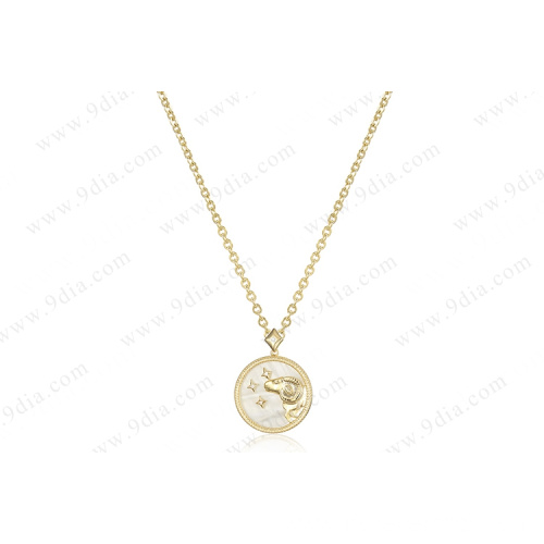 jewelry gold plated zodiac 925 sterling silver